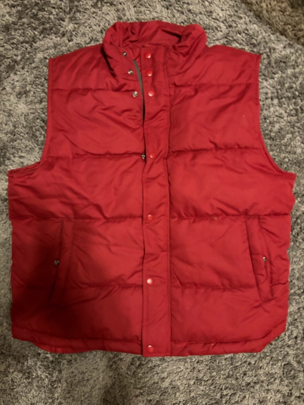 St. John's Bay Red Quilted Puffer Vest